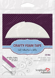 Scrapbook Adhesives White Crafty Foam Tape Double-sided Adhesive
