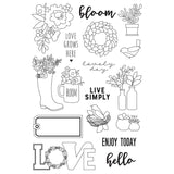 Simple Stories Spring Farmhouse Live Simply 4x6 Stamp Set