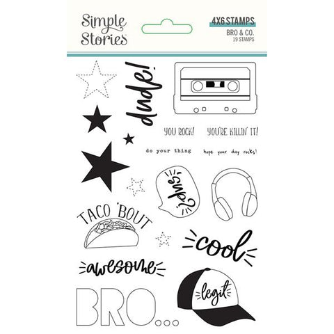 Simple Stories Bro & Co. Stamps Set