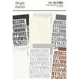Simple Stories Color Vibe Basics - Alphabet Sticker Book