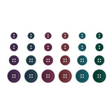 Simple Stories Color Vibe Darks - Buttons Embellishments
