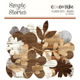Simple Stories Color Vibe Woods - Flowers Bits & Pieces Embellishments