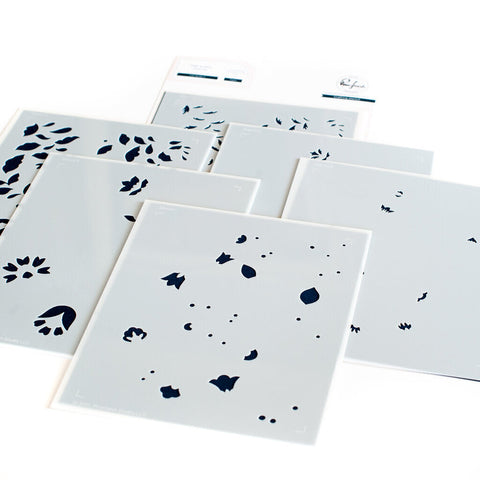 Pinkfresh Studio Folk Garden 2 Layering Stencils