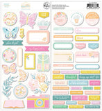 Pinkfresh Studio Happy Heart Cardstock Sticker Embellishments