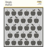 Simple Stories School Life Apples 6x6 Stencil