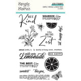 Simple Stories Simple Vintage Lemon Twist Clear Acrylic Stamp Set