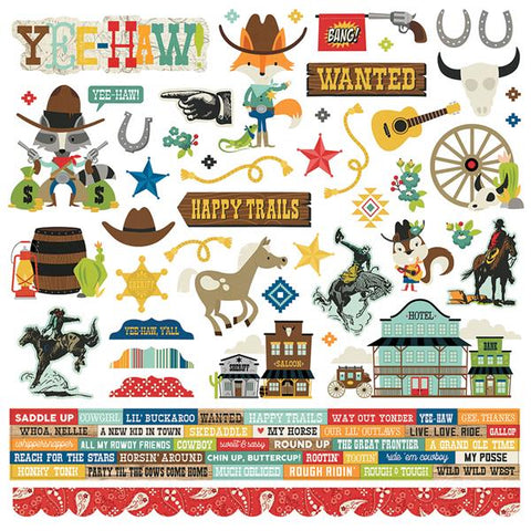Simple Stories Howdy! Cardstock Sticker Sheet