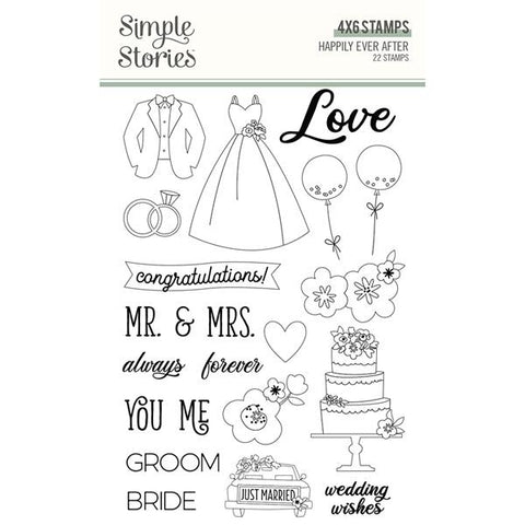 Simple Stories Happily Ever After Photopolymer Clear Stamp Set