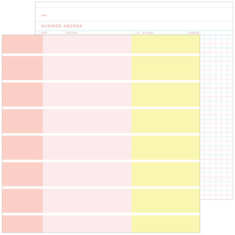 Pinkfresh Studio Sunshine On My Mind Sun & Sand Patterned Paper