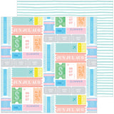 Pinkfresh Studio Sunshine On My Mind Off The Grid Patterned Paper