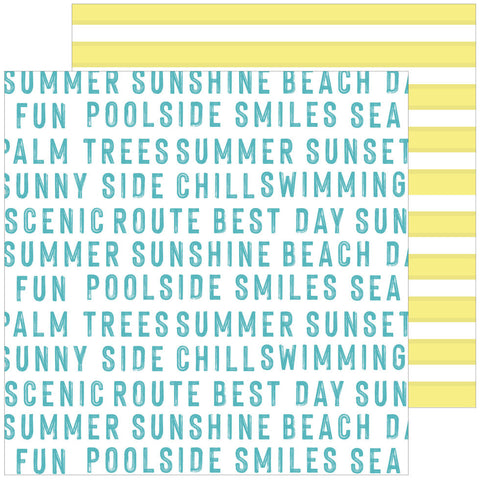 Pinkfresh Studio Sunshine On My Mind Poolside Patterned Paper