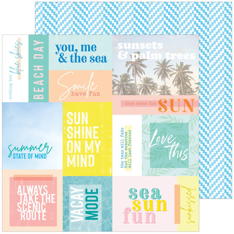 Pinkfresh Studio Sunshine On My Mind Golden Hour Patterned Paper