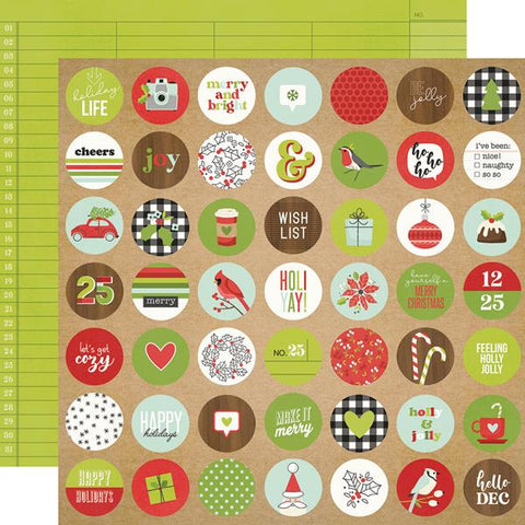 Simple Stories Make It Merry Merry Merry Merry Patterned Paper