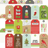 Simple Stories Make It Merry Tags Patterned Paper