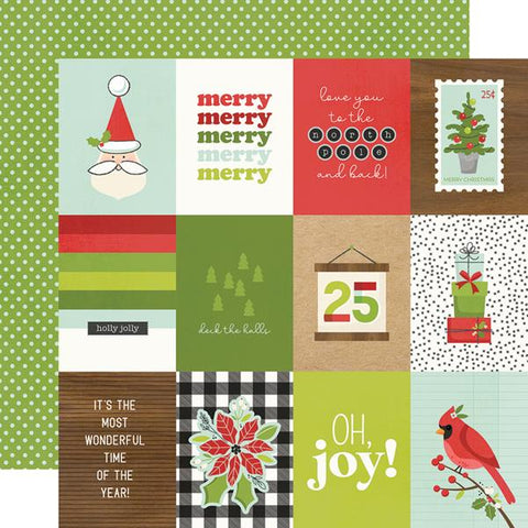 Simple Stories Make It Merry 3x4 Elements Patterned Paper