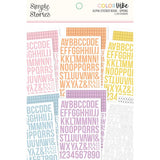 Simple Stories Color Vibe Spring - Alphabet Sticker Book