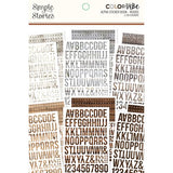 Simple Stories Color Vibe Woods - Alphabet Sticker Book