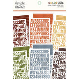 Simple Stories Color Vibe Fall - Alphabet Sticker Book