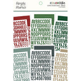 Simple Stories Color Vibe Winter -  Alphabet Sticker Book