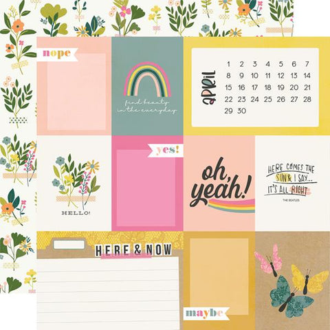 Simple Stories Good Stuff April Patterned Paper