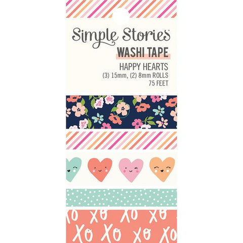Simple Stories Happy Hearts Washi Tape Embellishments