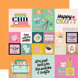 Simple Stories Let's Get Crafty 2x2 / 4x4 Elements Patterned Paper
