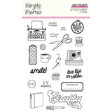 Simple Stories Let's Get Crafty Clear Photopolymer Stamp Set