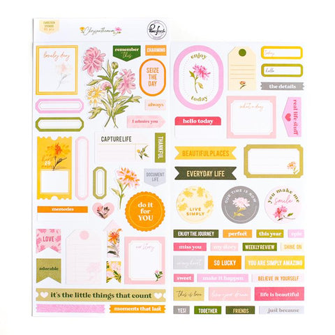 Pinkfresh Studio Chrysanthemum Cardstock Sticker Embellishments