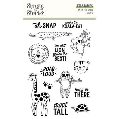 Simple Stories Into The Wild Clear Photopolymer Stamp Set