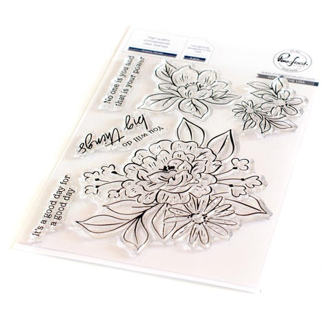 Pinkfresh Studio Dreamy Florals Stamp Set