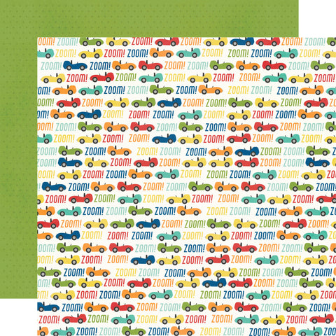 Simple Stories Say Cheese Tomorrow At The Park Zoom! Zoom! Patterned Paper