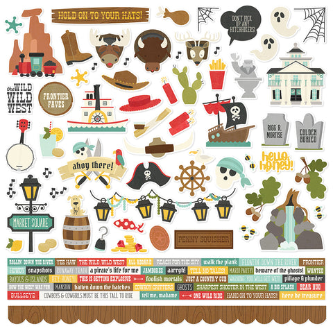 Simple Stories Say Cheese Frontier At The Park Cardstock Sticker Sheet