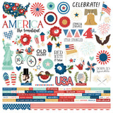 Simple Stories America the Beautiful Cardstock Sticker Sheet