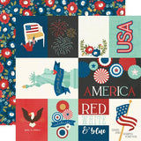 Simple Stories America the Beautiful Elements 1 Patterned Paper