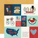 Simple Stories America the Beautiful Elements 2 Patterned Paper