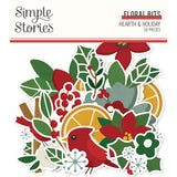 Simple Stories Hearth & Holiday Floral Bits & Pieces Embellishments