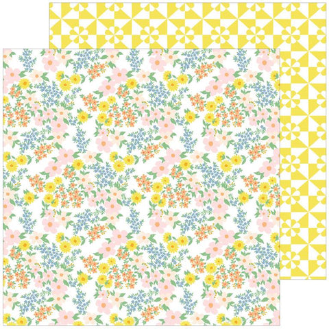 Pinkfresh Studio Flower Market Nostalgia Patterned Paper