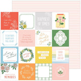Pinkfresh Studio Spring Vibes Make Memories Patterned Paper