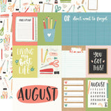 Simple Stories Life Captured August Patterned Paper