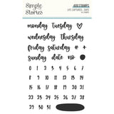 Simple Stories Life Captured Days Photopolymer Clear Stamp Set