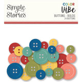 Simple Stories Color Vibe Bolds - Button Embellishments