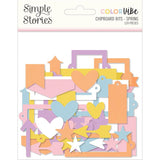 Simple Stories Color Vibe Spring - Chipboard Bits & Pieces Embellishments
