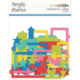 Simple Stories Color Vibe Summer - Chipboard Bits & Pieces Embellishments