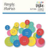 Simple Stories Color Vibe Summer - Button Embellishments