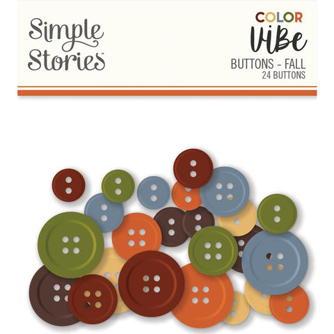 Simple Stories Color Vibe Fall - Button Embellishments