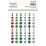 Simple Stories Color Vibe Winter - Enamel Dot Embellishments