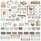 Simple Stories Simple Vintage Winter Woods Cardstock Sticker Sheet