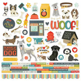Simple Stories Pet Shoppe Dog Cardstock Sticker Sheet
