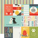Simple Stories Pet Shoppe Dog Elements 2 Patterned Paper