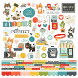 Simple Stories Pet Shoppe Cat Cardstock Sticker Sheet
